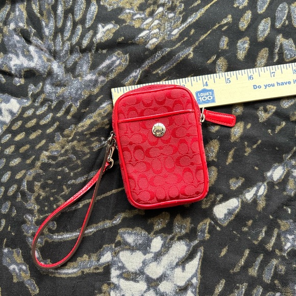 Coach Red Wristlet - Excellent Condition - Picture 5 of 6
